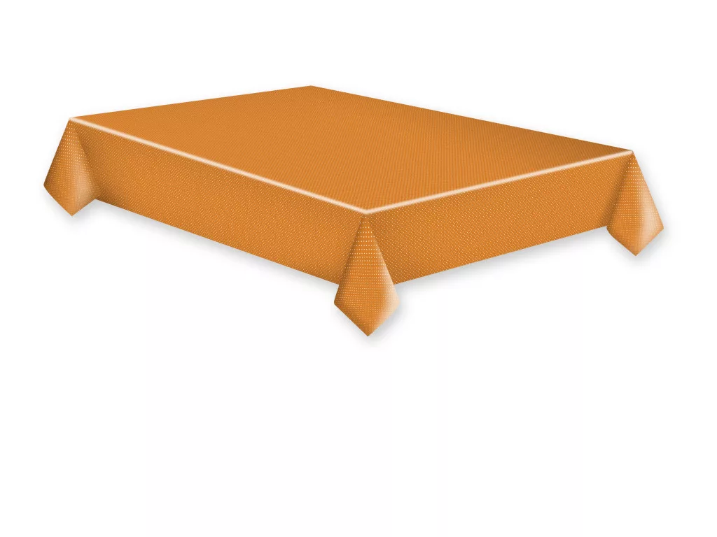 Obrus 120x180 BODKY na oranžovom
