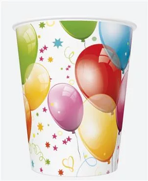 Papierový pohár 250ml BALÓNY
