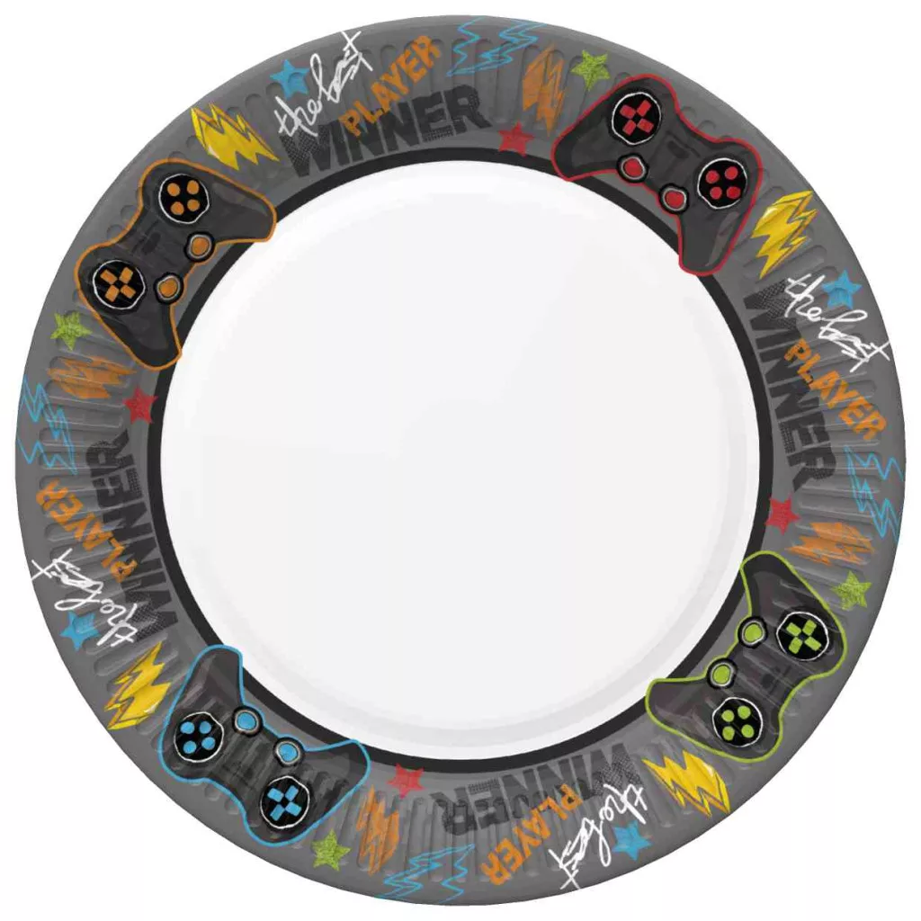 Papierový tanier 22,7cm GAME