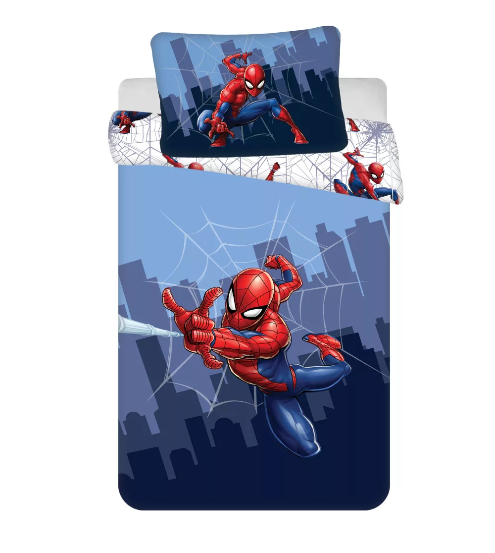 Obliečky do postieľky 100x135 SPIDERMAN sieť