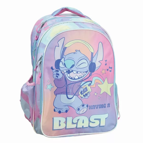 Školská taška LILO A STITCH dúhová 42cm