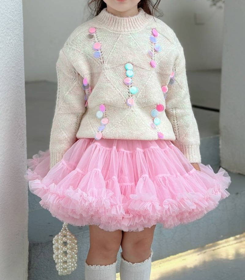 Detská tu tu Dolly sukňa (4-5r.) bledo ružová