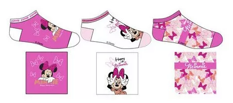 Krátke ponožky 3ks MINNIE 02 - 31/34