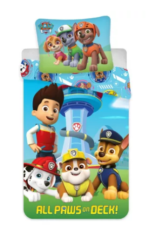 Obliečky do postieľky 100x135 PAW PATROL 
