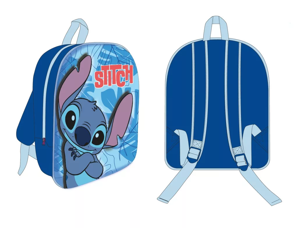 Ruksak 3D LILO A STITCH modrý 30cm