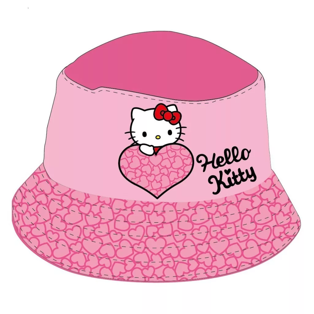 Klobúčik HELLO KITTY srdiečka - č.53