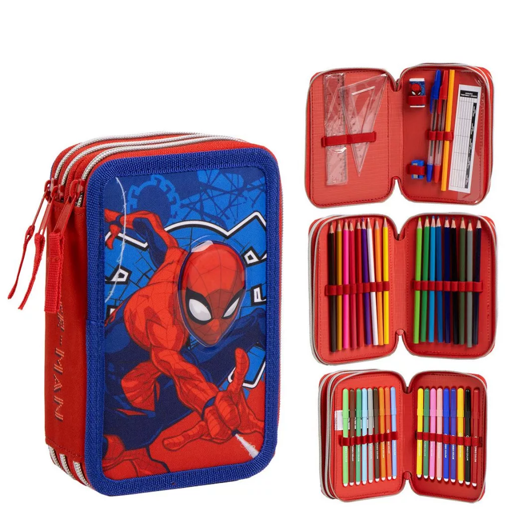 Plnený peračník (3 poschodia) SPIDERMAN akcia