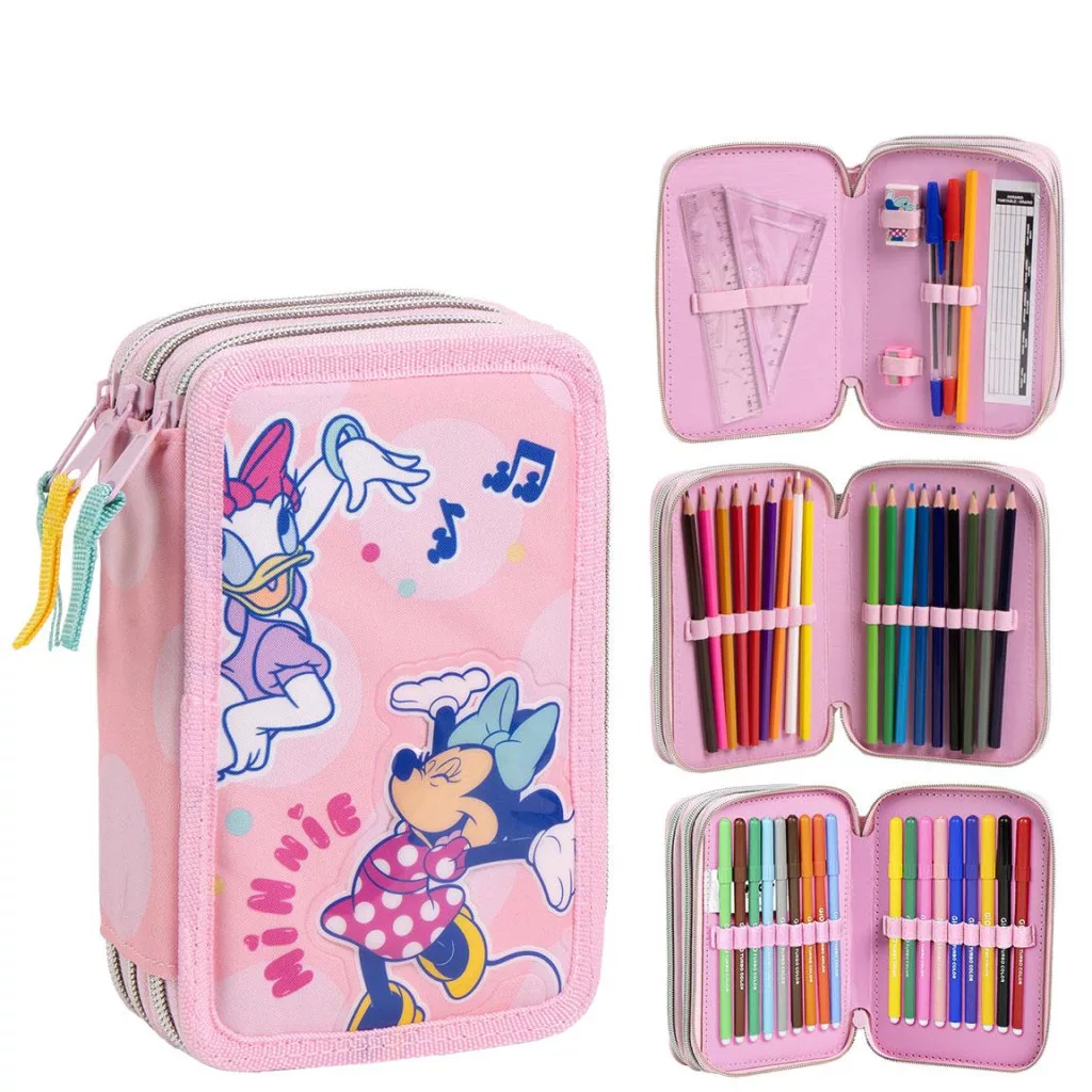 Plnený peračník (3 poschodia) MINNIE music
