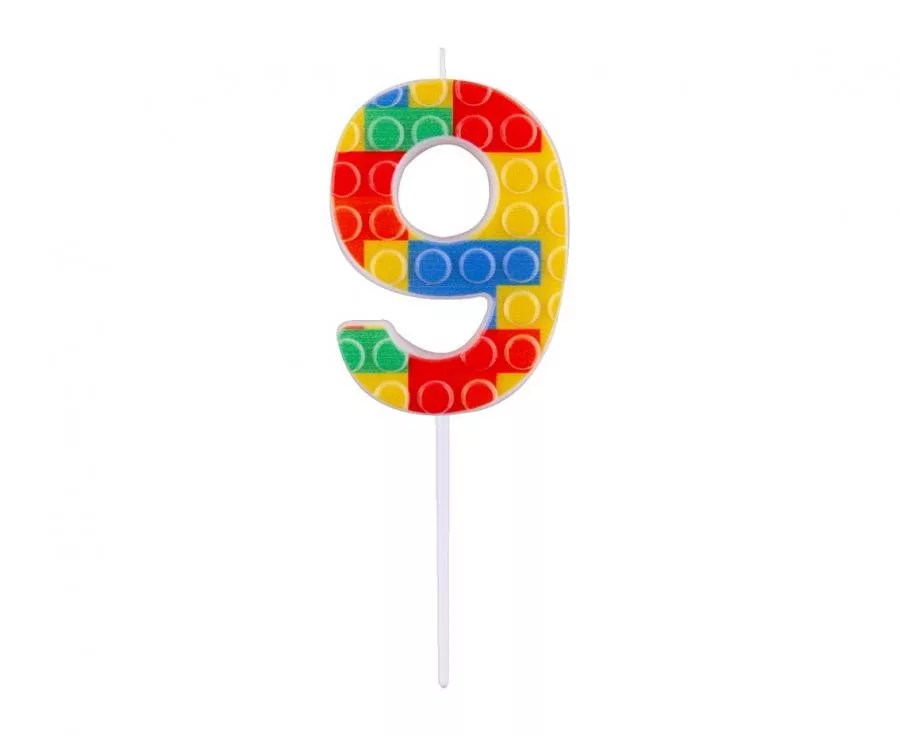 Sviečka č.9 lego color