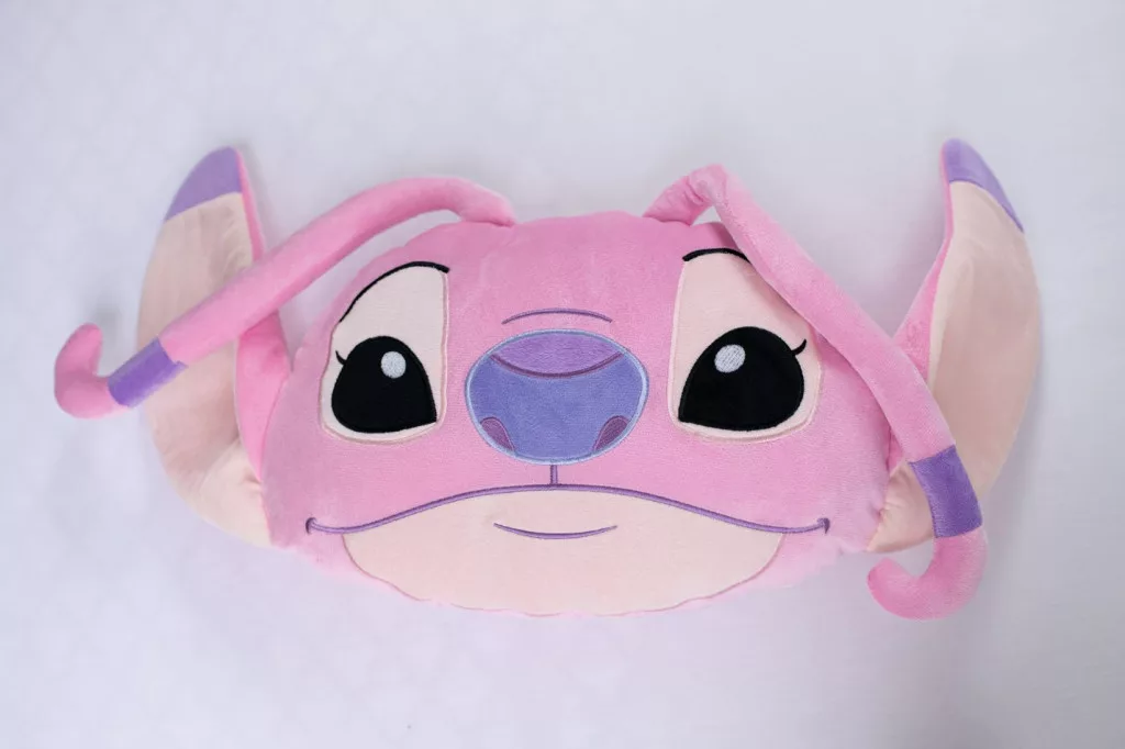 Vankúšik LILO A STITCH hlava ružová 01