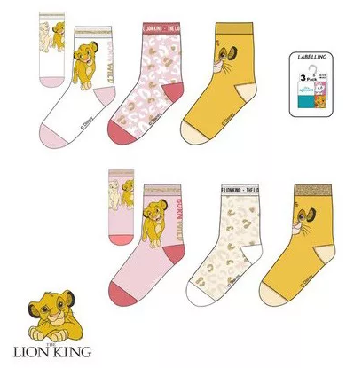 Ponožky 3ks LEVÍ KRÁĽ - 23/26