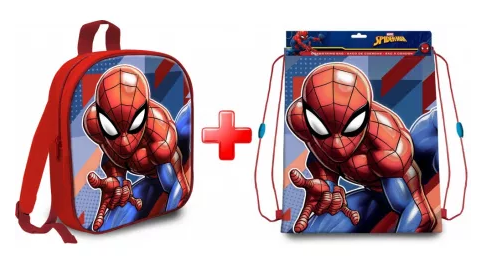 Ruksak + vrecko na prezúvky SPIDERMAN