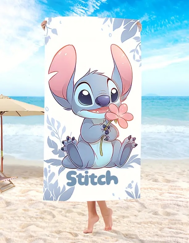 Osuška 70x150 LILO A STITCH Stitch (rýchloschnúca)