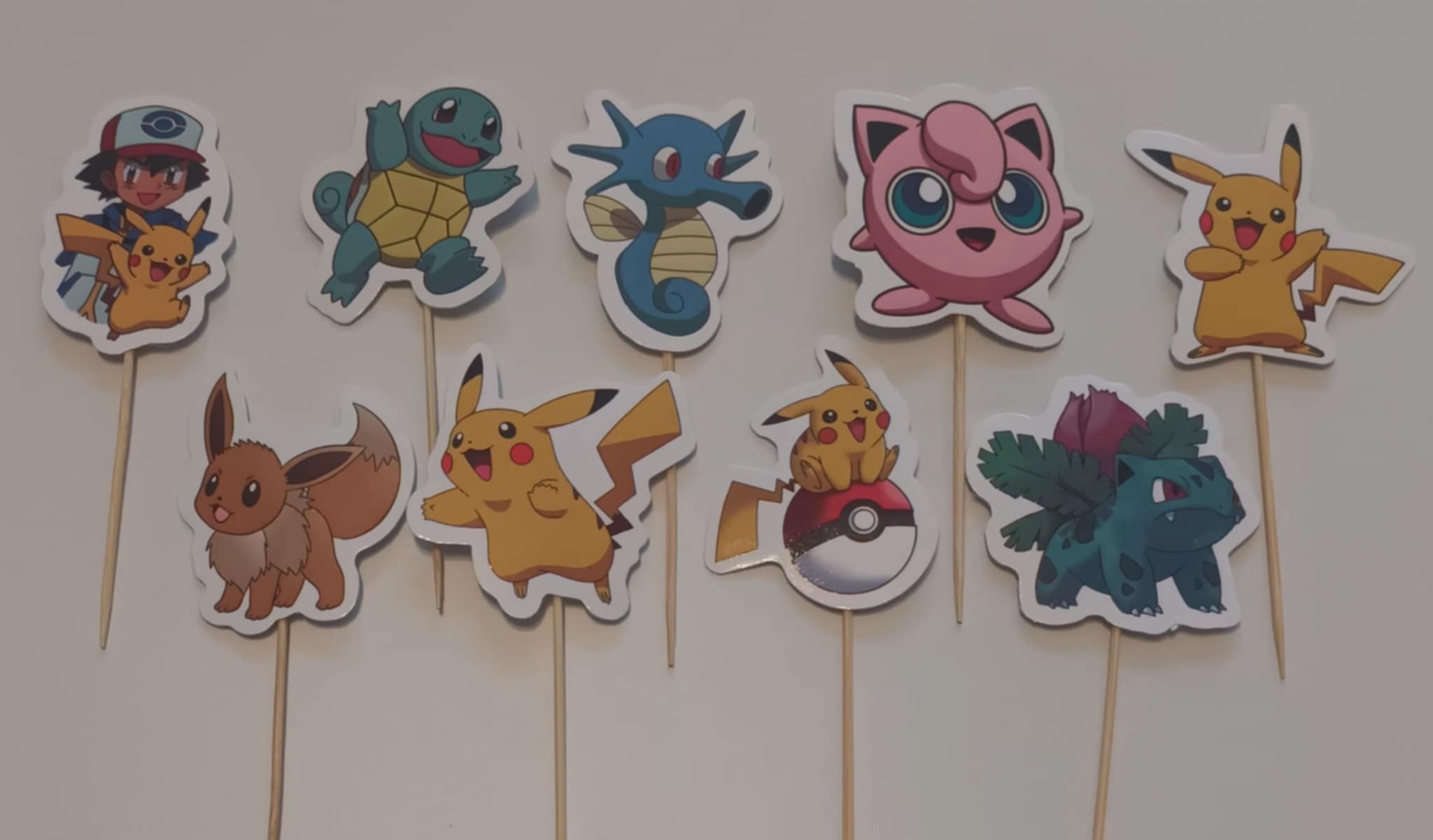 Tortový zápich POKÉMON 01 (15ks)