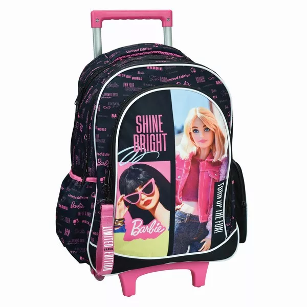 Školská taška na ťahanie BARBIE 46cm