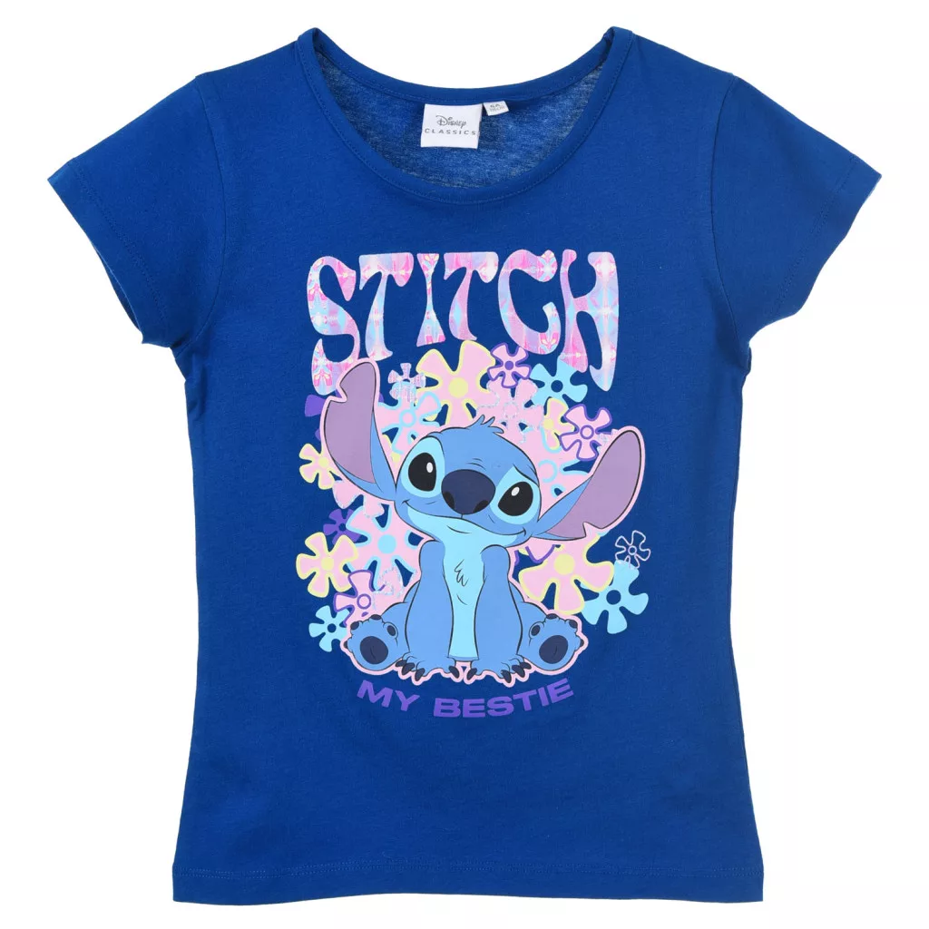 Tričko s krátkym rukávom LILO A STITCH modré - 3r.