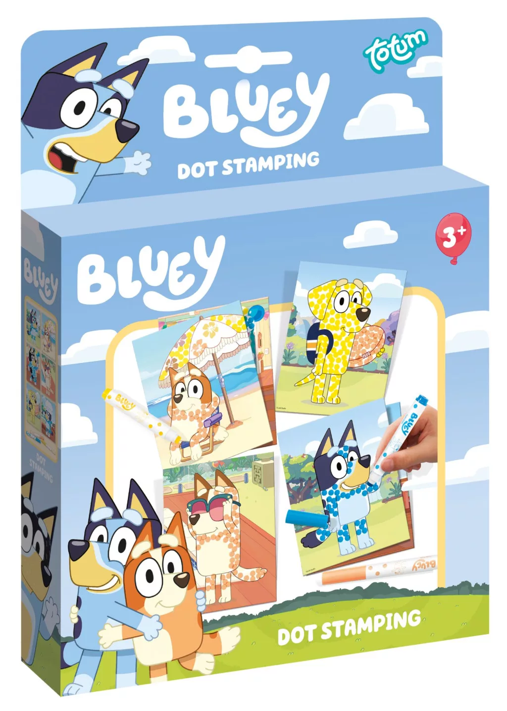 Maľovanie pečiatkami BLUEY