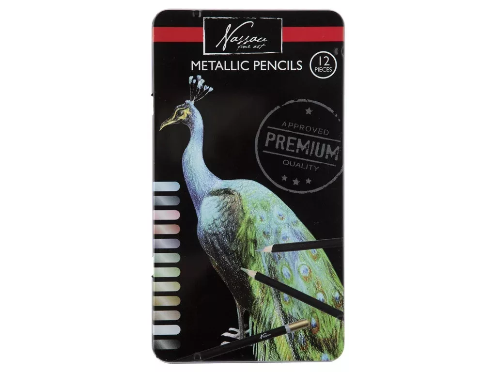 Pastelky metalické 12ks