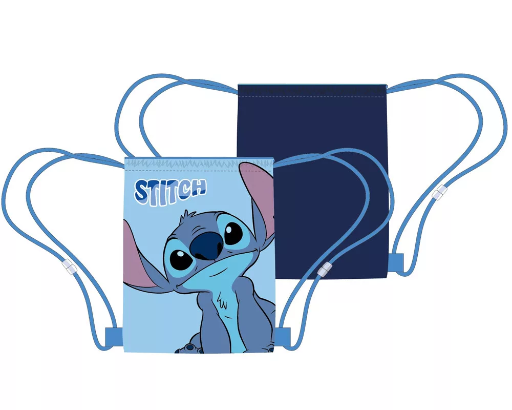 Vrecko na prezúvky LILO A STITCH modré 40cm