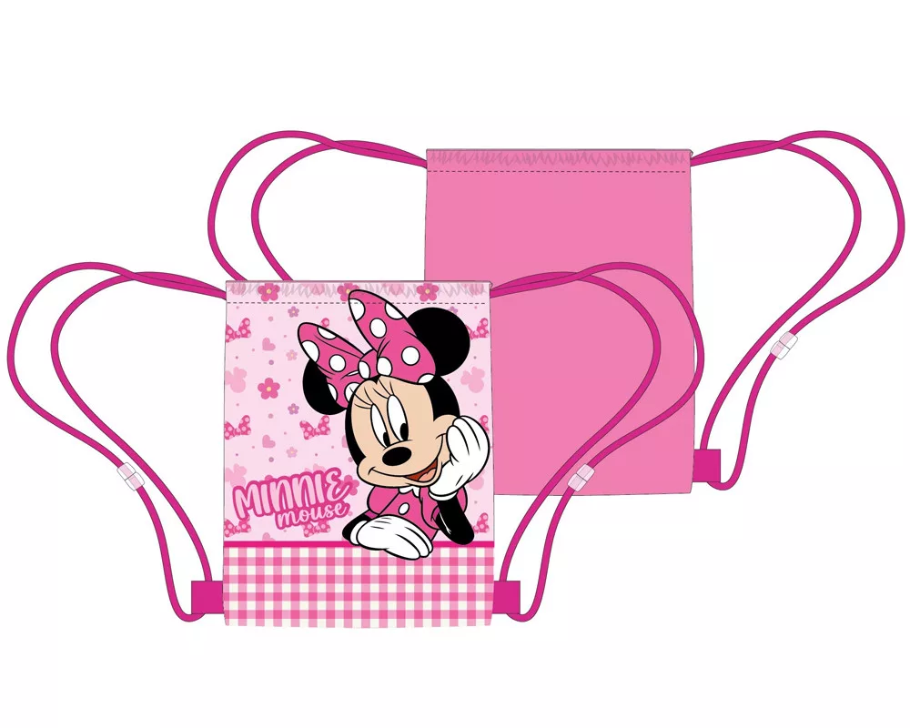 Vrecko na prezúvky MINNIE ružové 40cm