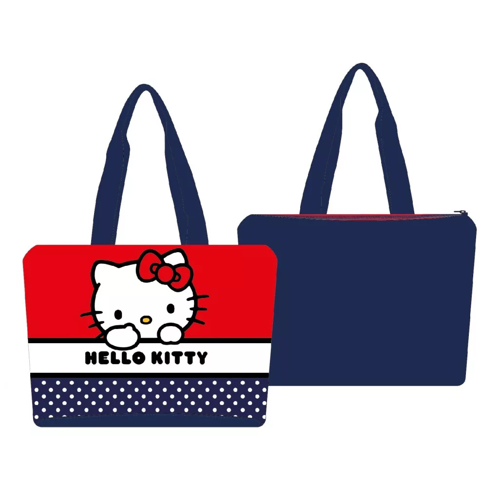 Plážová taška HELLO KITTY bodky