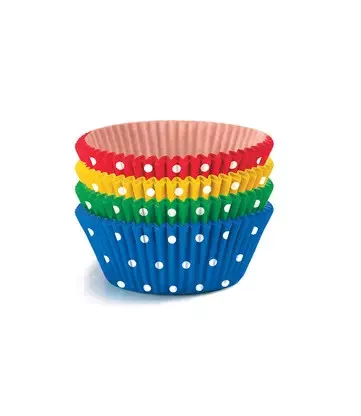 Papierové košíčky na muffiny bodky