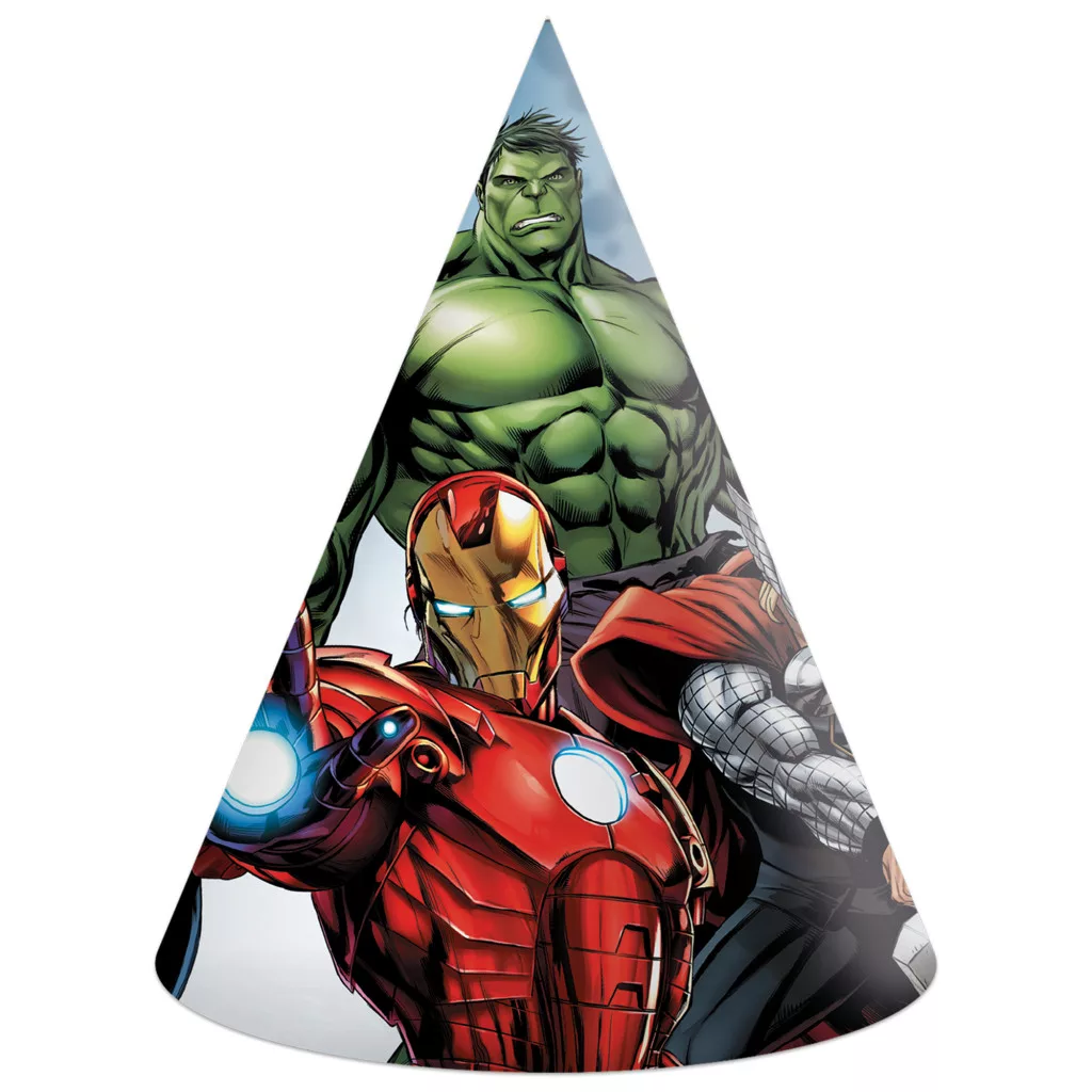 Party čiapka AVENGERS sila (6ks)
