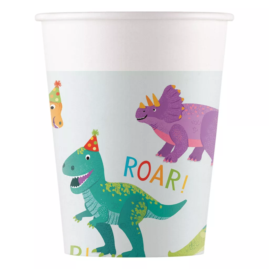 Papierový pohár 200ml DINO party