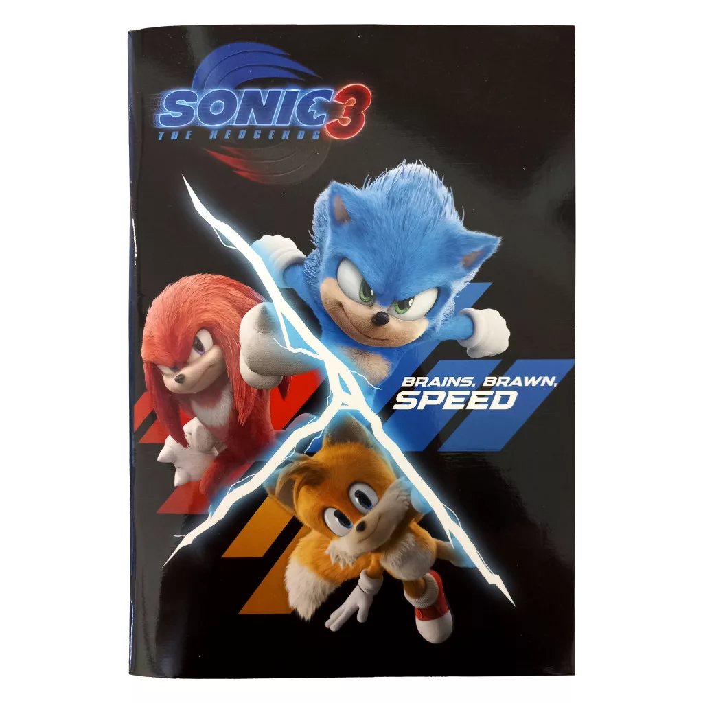 Linajkový zošit B5 SONIC speed
