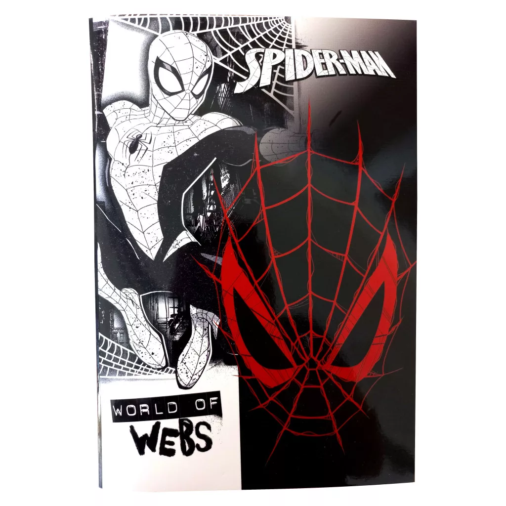 Linajkový zošit B5 SPIDERMAN čierna