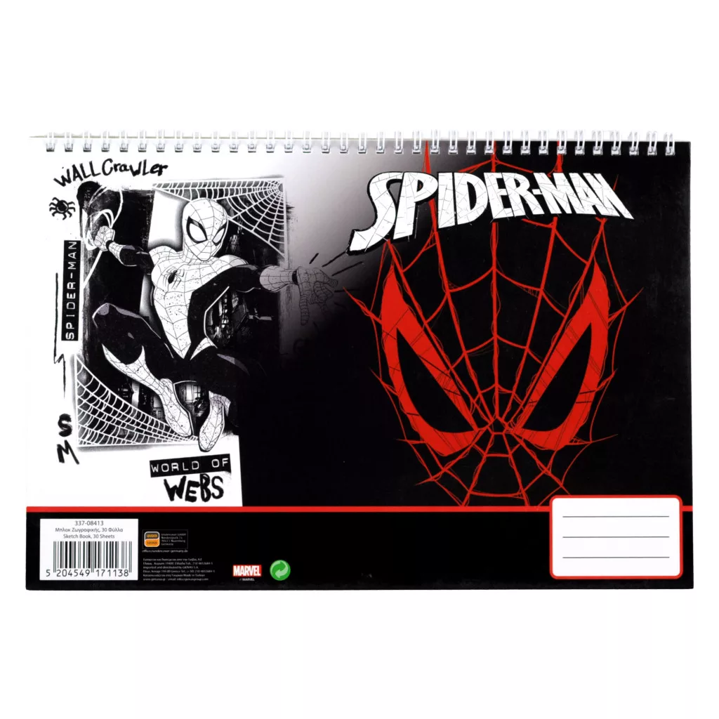 Špirálový skicár SPIDERMAN