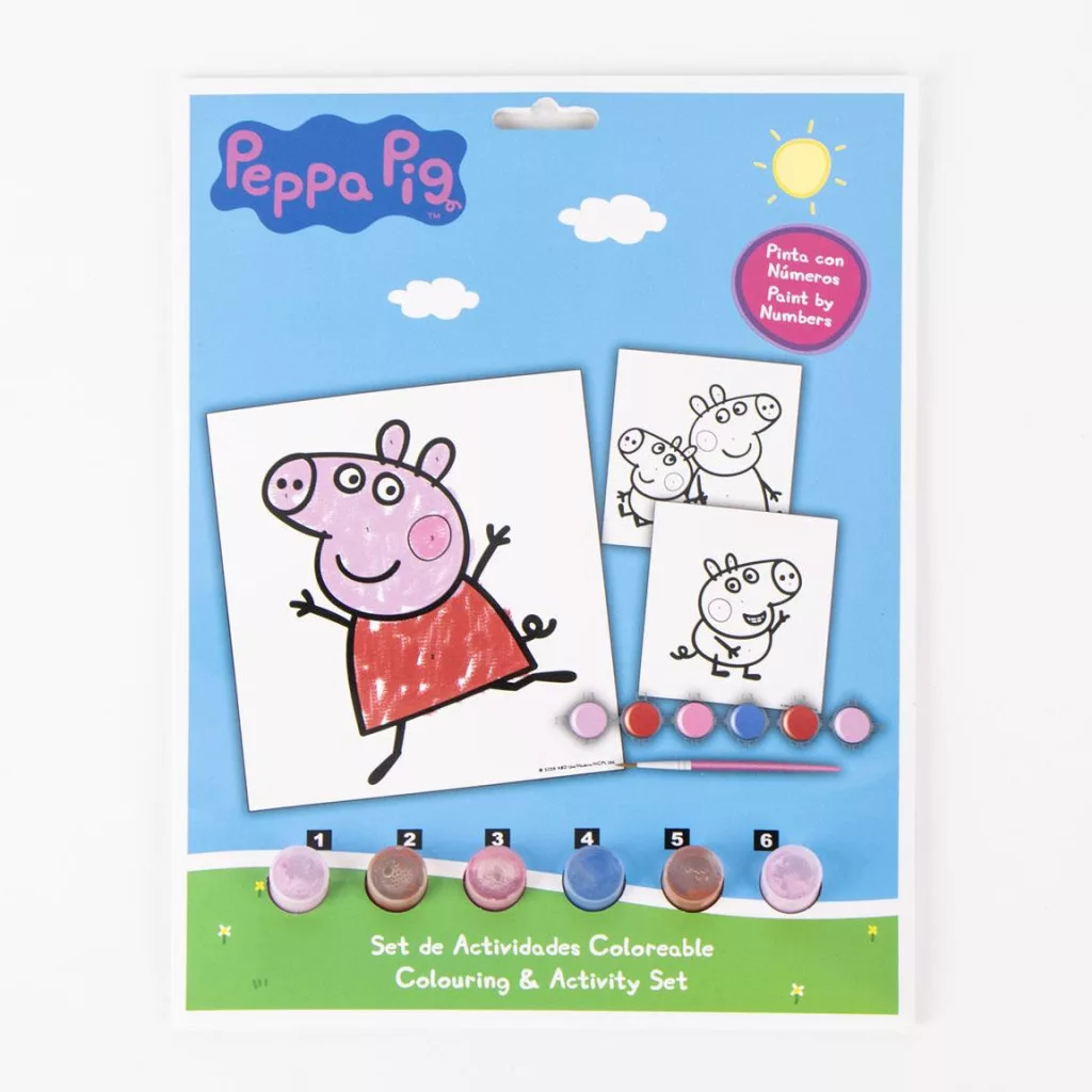 Maľovanie podľa čísel PEPPA PIG