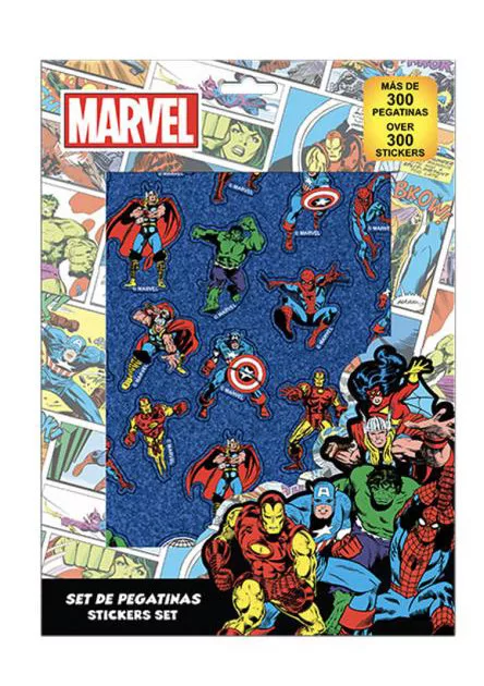 Set 300ks nálepiek AVENGERS