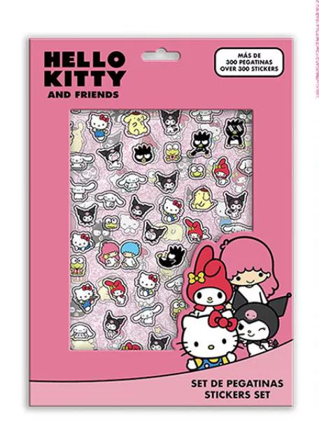 Set 300ks nálepiek HELLO KITTY