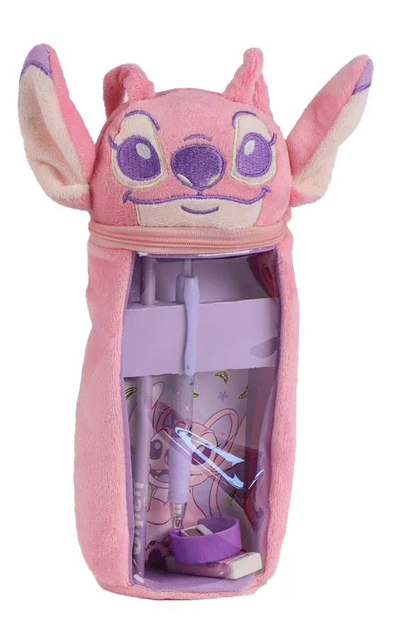 Plyšový plnený peračník LILO A STITCH pink
