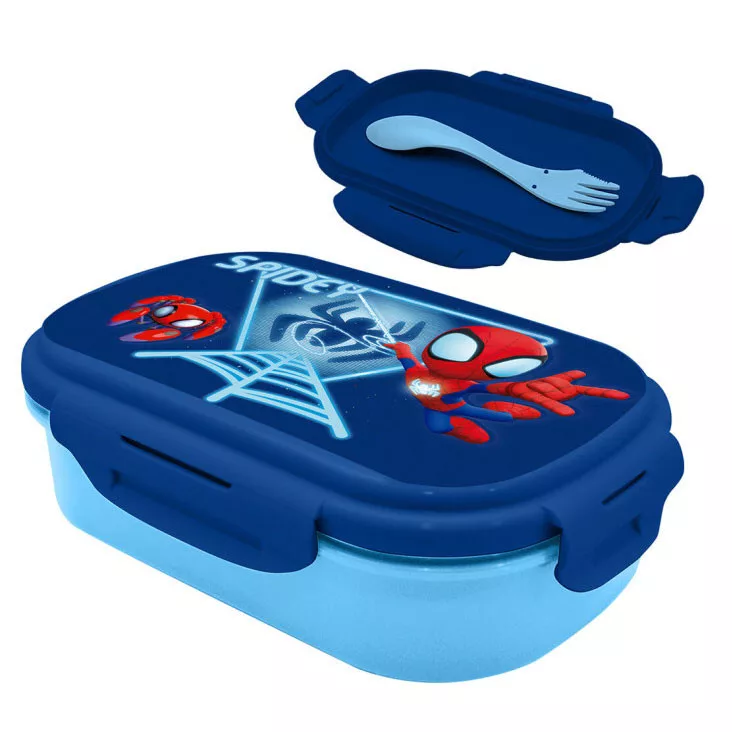 Desiatový box s vidličkou SPIDEY