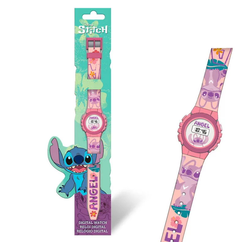Digitálne hodinky LILO A STITCH pink