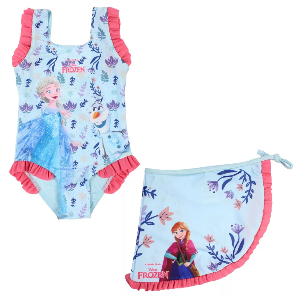 Plavky so sukňou FROZEN modré - 7/8r.
