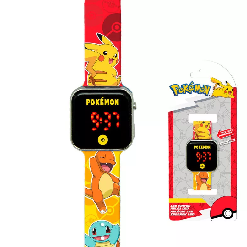Digitálne LED hodinky POKÉMON power