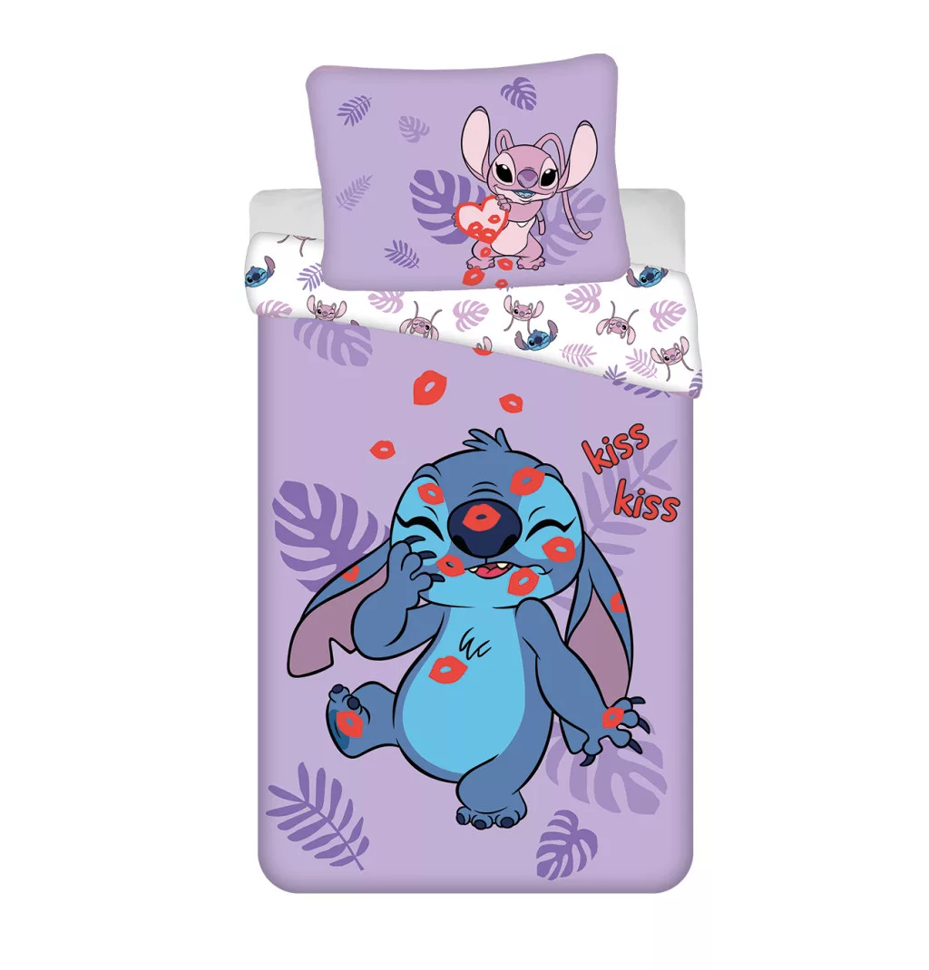 Obliečky 140x200 LILO A STITCH kiss