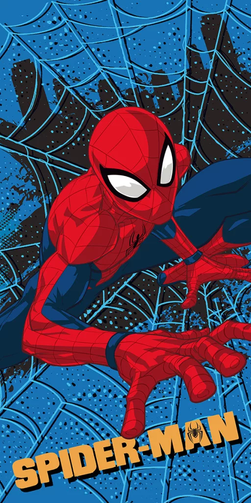 Osuška 70x140 SPIDERMAN pavučina (rýchloschnúca)