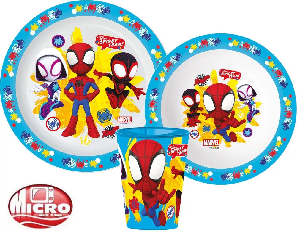 Jedálenský set - plast SPIDEY