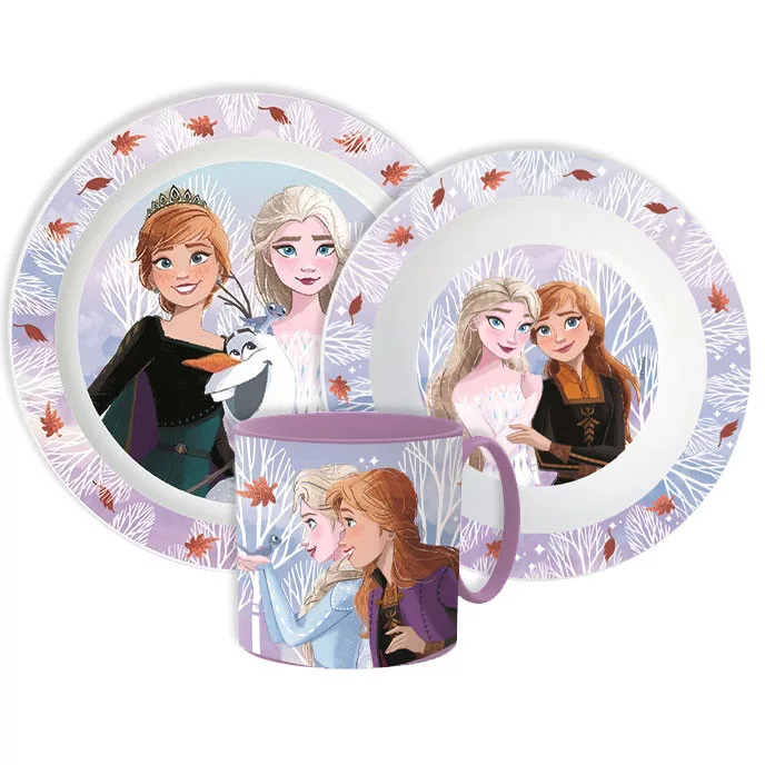 Jedálenský set - plast FROZEN jeseň 02