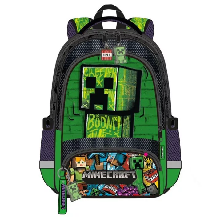 Školská taška MINECRAFT zelená