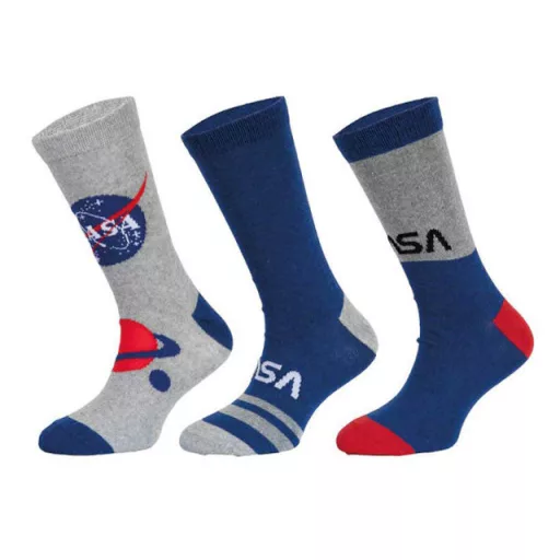 Ponožky 3ks NASA modré - 23/26