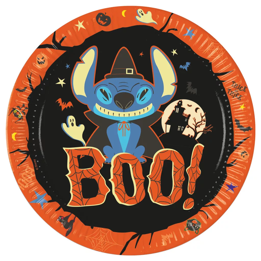 Papierový tanier 23cm LILO A STITCH halloween