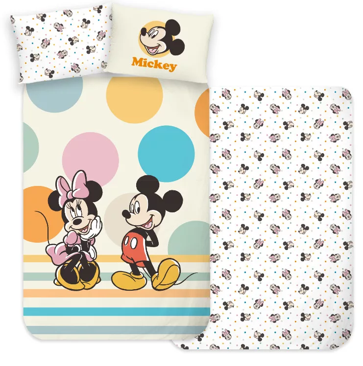 Obliečky do postieľky 100x135 MICKEY+MINNIE duo