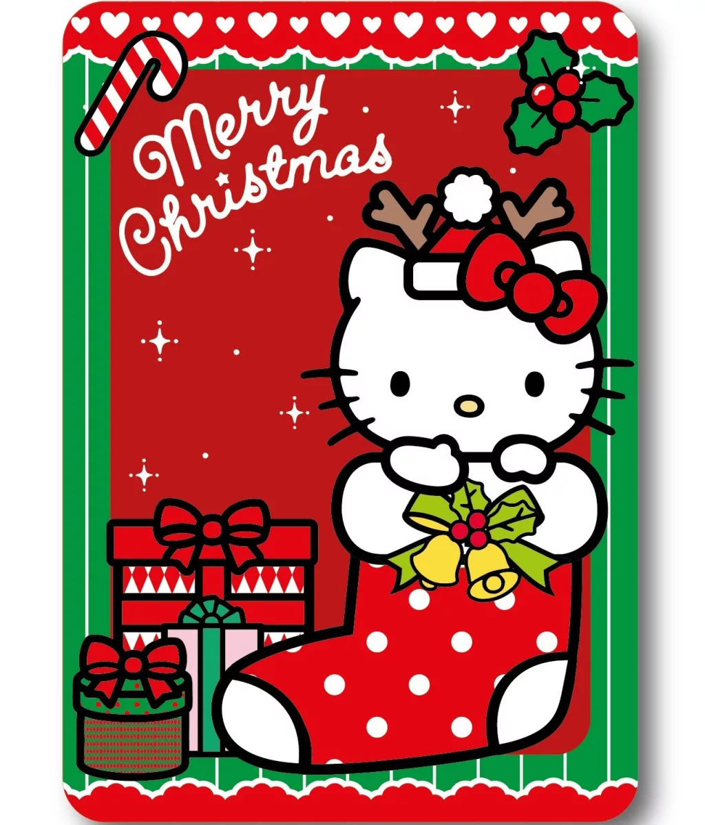 Deka 100x140 HELLO KITTY vianoce