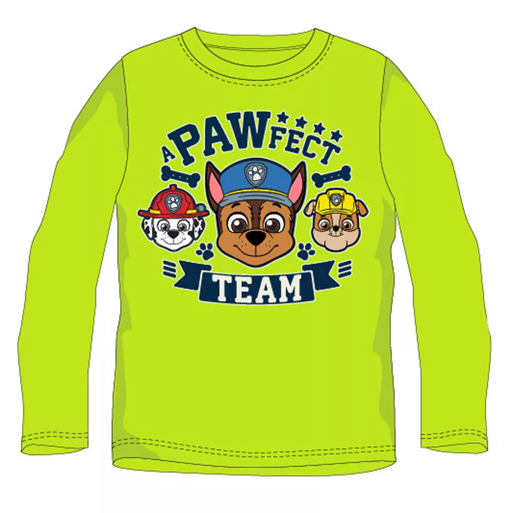 Tričko s dlhým rukávom PAW PATROL zelené - 7r.