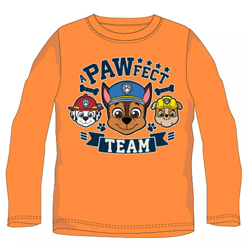 Tričko s dlhým rukávom PAW PATROL orange - 8r.